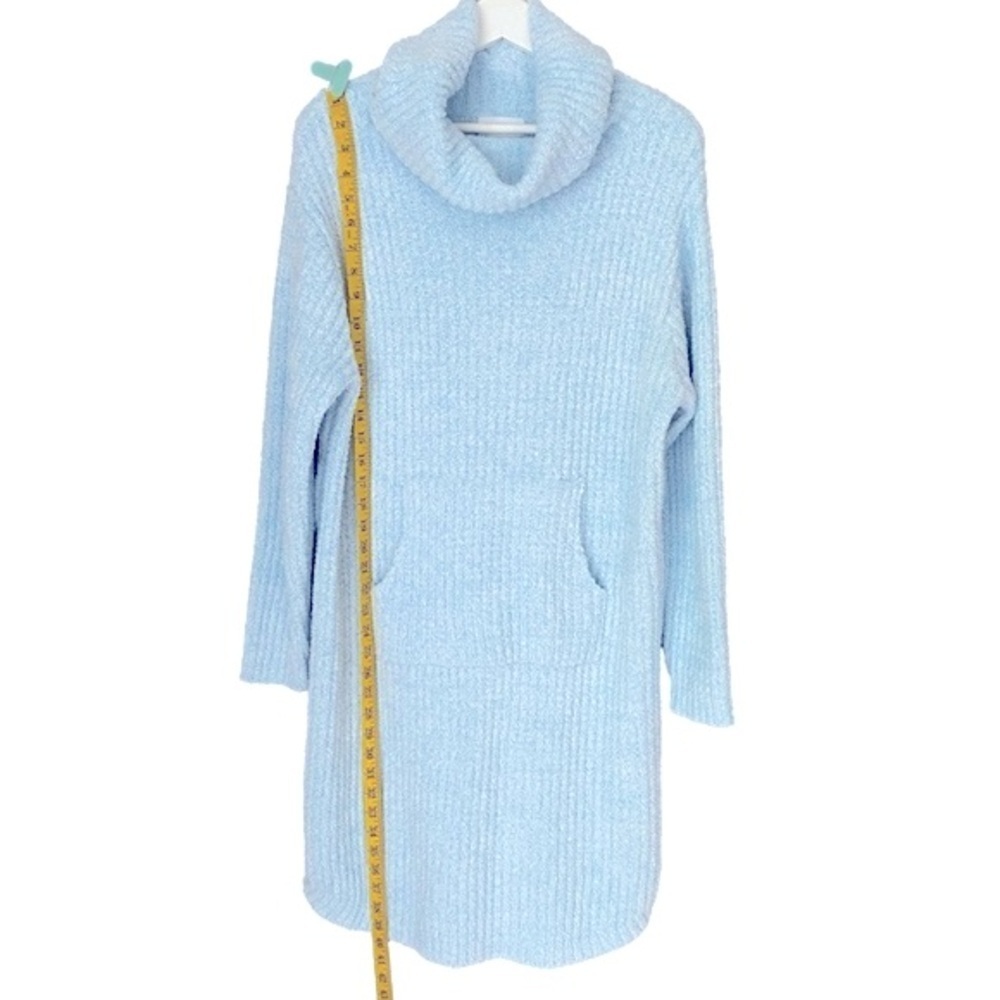 SOFTIES Lounger Marshmallow Soft Slouch Turtleneck Long Sleeve Blue Women S/M - Picture 8 of 13